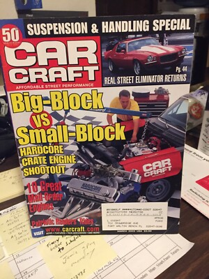 Car Craft Magazine March 2003  65 Pontiac GTO 1969 Ford Mustang