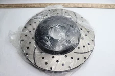 Auto-Shack Front Right Dimpled and Slotted Sport Rotor PR41370R