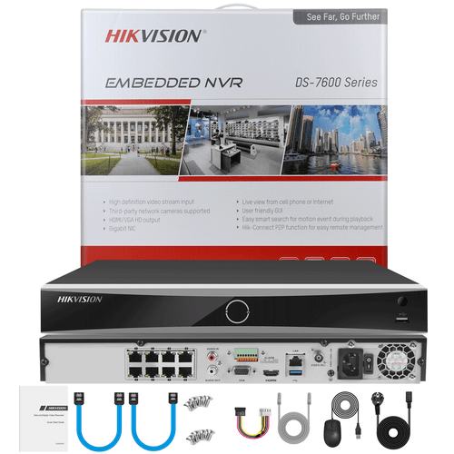 Hikvision 8CH 8POE AcuSense NVR 5MP Hybrid Light Built-in MIC IP Camera Kit LOT - Picture 24 of 24