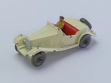 MATCHBOX/LESNEY  19A 1957 MG MIDGET AND DRIVER  - GOOD CONDITION