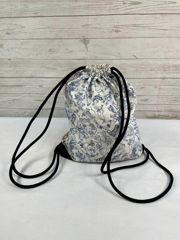 Bolso saco con cordón estampado castillo blanco/azul Disney Foto 2 de 4