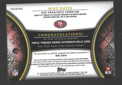 NFL RPA Jersey Auto Rookie Card ~ You Pick! ~ Free Shipping and Discounts! - Picture 49 of 100