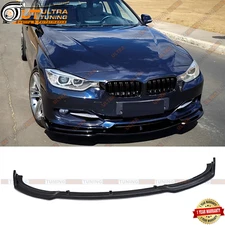For 2016-2018 BMW F30 320i 328i Base Gloss Black Front Bumper Lip Spoiler