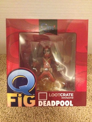 LootCrate Exclusive Marvel Deadpool Q Fig QMX Vinyl Figure