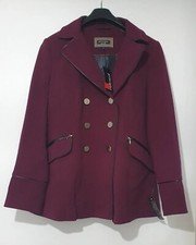 Debenhams Principles Ben Delisi Jacket/coat Size 16 Wine/burgundy