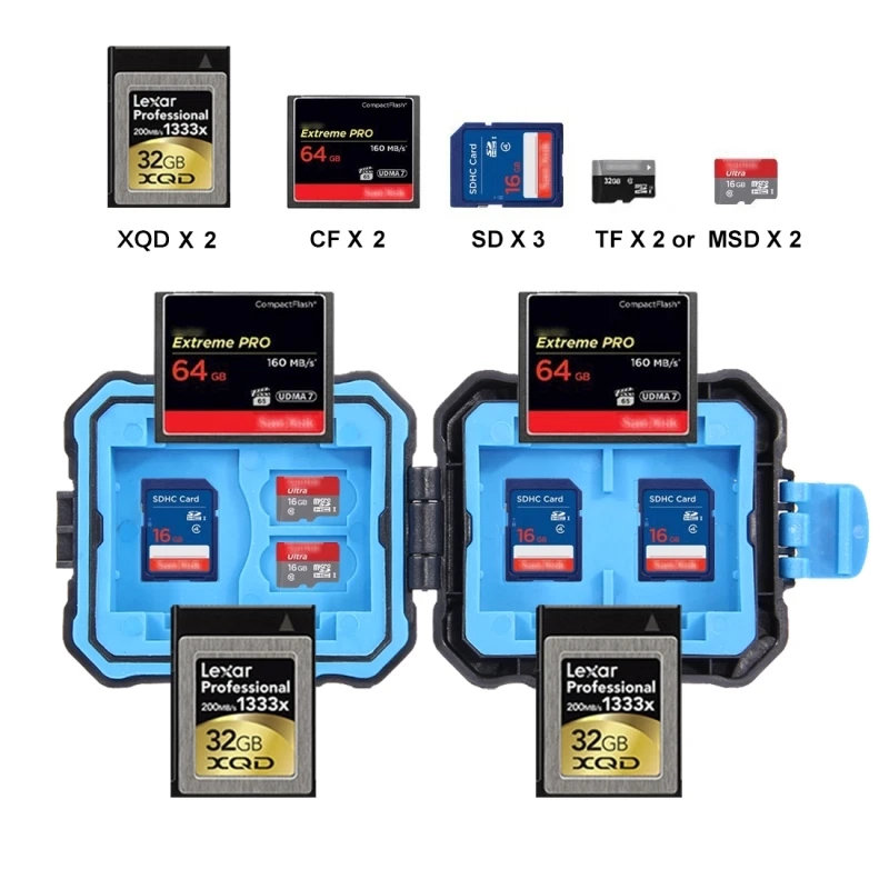 PULUZ 9 in 1 Memory Card Protective Storage Case Box For 2XQD+2CF+2TF+3SD Card - Image 4 of 4