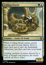 (x4) Coiling Oracle 0250 Play Set Uncommon Non Foil Bloomburrow Commander MTG NM