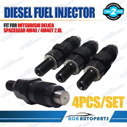 4X 4M40 4M40T Diesel Fuel Injectors for Mitsubishi Delica Spacegear ...