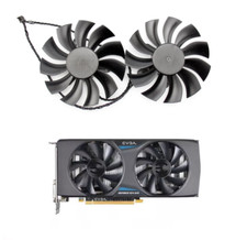 Pair Fans Cooler Fan For EVGA GTX970 ACX 2.0 Set Fans VGA PLA09215B12H 4Pin