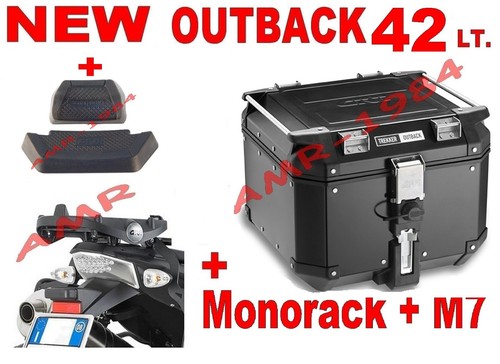 BAULE TREKKER OBK42B OUTBACK 42 LT + 1146FZ HONDA NC750 X 2016 + E157 + M7