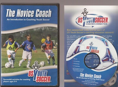 The Novice Coach Coaching Youth Soccer (DVD, 2005) Disc & Cover
