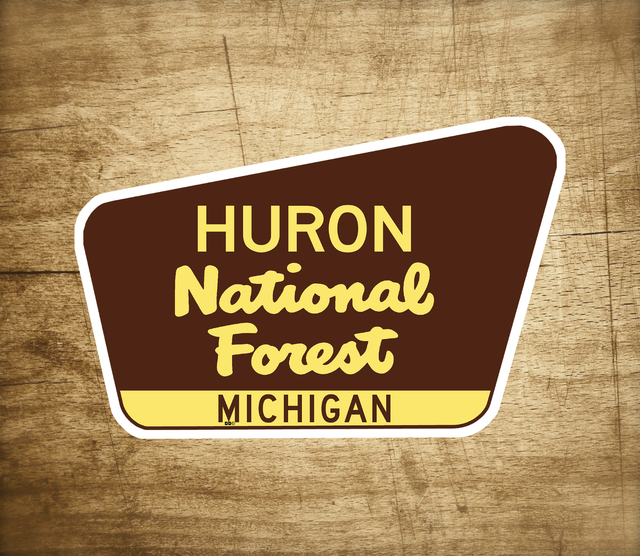 Huron National Forest Decal Sticker 3.75" x 2.5" Michigan ...