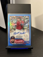 2023 TOPPS CHROME UPDATE BRADEN SHEWMAKE BLUE ROOKIE AUTO 124/150