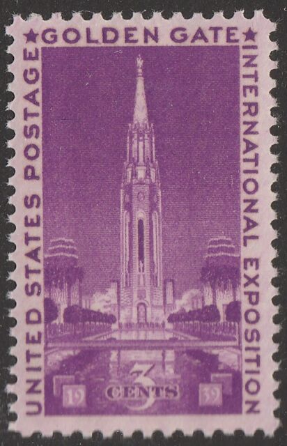 US 852 Golden Gate International Exposition 3c single (1 stamp) MNH 1939 ZV9679 US 852 Golden Gate International Exposition 3c single (1 stamp) MNH 1939 ZV9679