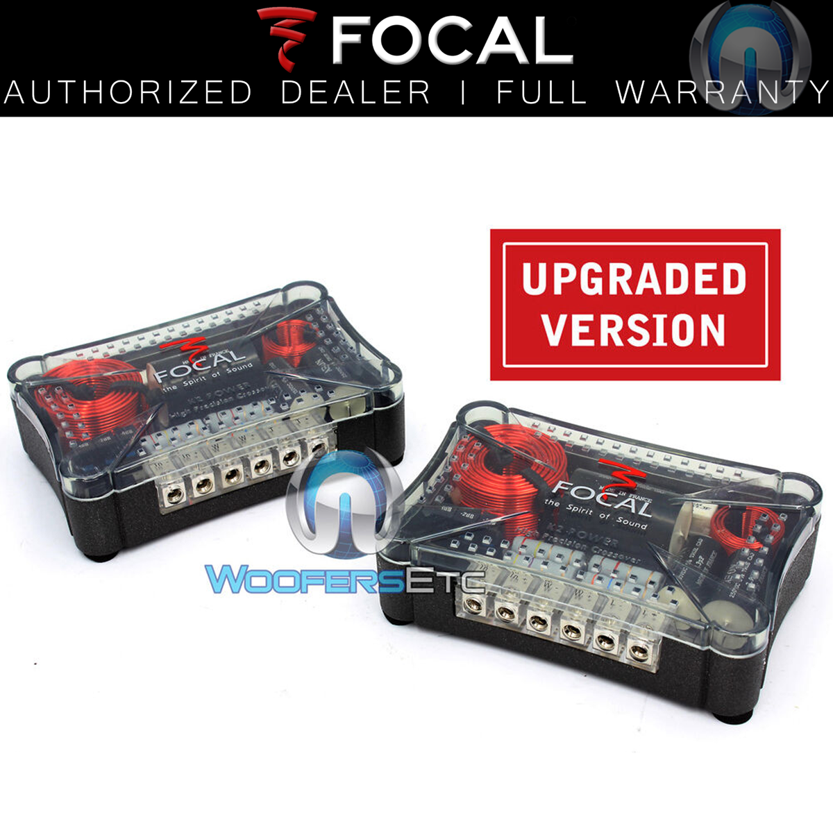 2) FOCAL XO-6K2P K2 POWER UPGRADED VERSION 2WAY CROSSOVERS FROM