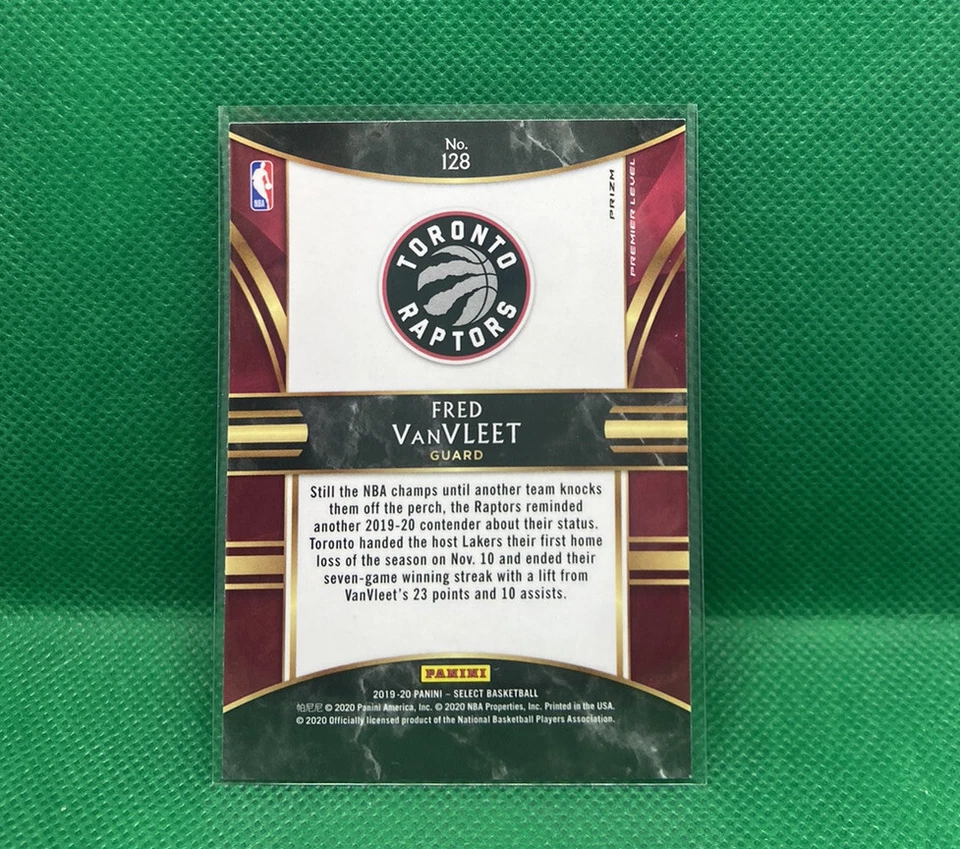 Fred Vanvleet Tmall Red Wave Premier Level 2019-20 Select Basketball #128 NBA - Image 2 of 2