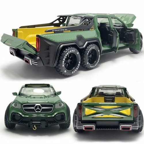 1/28 X-Class 6x6 Pickup Truck Model Car Diecast Toy Vehicle Boys Toys Kids Gifts - Picture 18 of 21