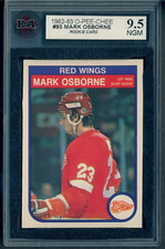 1982-83 O-Pee-Chee #93 Mark Osborne RC Rookie KSA 9.5 NGM Red Wings