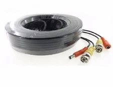 50ft 4k 8MP Security Camera Cable Video Power Extension CCTV DVR BNC RCA Cord