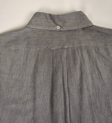 Todd Snyder Button Down Shirt Men XL Classic Long Sleeve Cotton Gray Lightweight - Picture 6 of 8