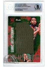 G. Antetokounmpo 13-14 Court Kings Art Nouveau Auto RC Jersey Card /325 #27 BAS