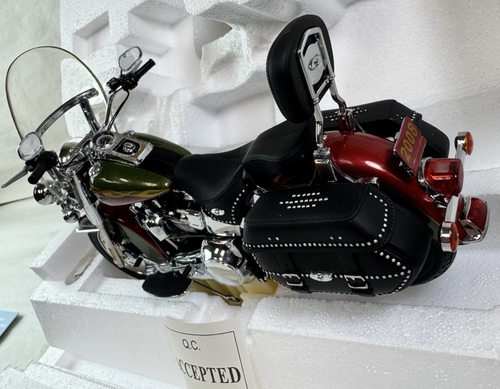 Undisplayed 1:10 Franklin Mint 2008 Xmas Harley Davidson Softail Classic B11E851 - Picture 3 of 11