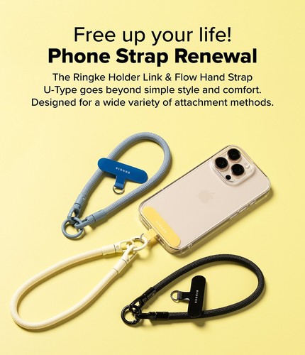 Ringke Holder Link Flow Hand Strap (U-Type) for Smartphones and Others - 第 8/35 張圖片