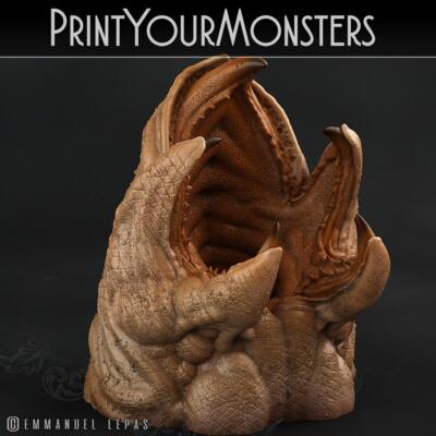 3D Printed Print Your Monsters Dune Maw Worms Subterranean Terrors 28mm - 32mm
