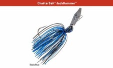 Z-Man ChatterBait JackHammer 1.25 oz - Black Blue - Jack Hammer Chatter Bait