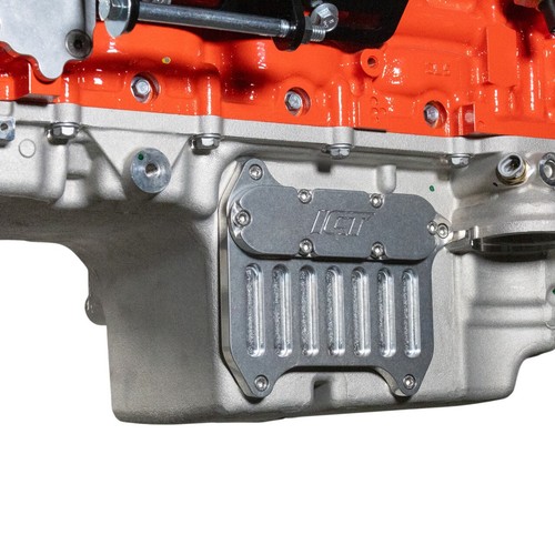 2016+ Camaro LT1 LT4 Oil Cooler Block Off Plate ICT Billet BLP-LT1-01 Blockoff - Picture 8 of 9