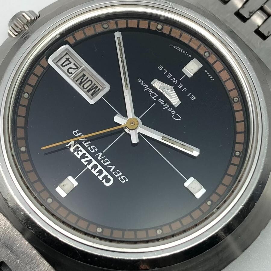 Vintage 1969 CITIZEN SEVEN STAR Custom Deluxe 7 Automatic Japan