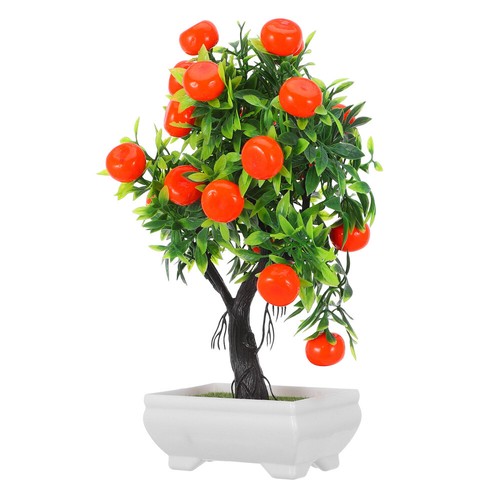 Artificial Fruit Tree Small Potted Little Cutie Orange Ornaments - Picture 3 of 12