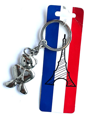 Paris Eifelturm Bärchen Schlüsselanhänger Keychain NEU (H14)