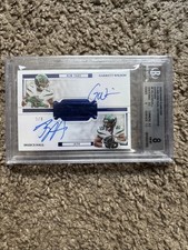 2022 Flawless ROOKIE Dual Autographs Sapphire Garrett Wilson, Breece Hall /8