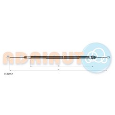 Handbremsseil hinten links für Peugeot 206 2A/C CC 2D SW 2E/K | 24022521