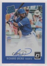 2018 Panini Donruss Optic Blue Prizm 19/75 Richard Urena #RRS-RU Auto 3l1