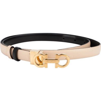 Salvatore Ferragamo Reversible Leather Gancini Belt (85) Belt