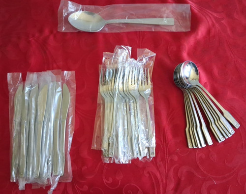 Stainless flatware for Eastern Airlines mixed lot of 37 pieces