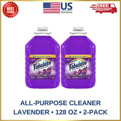 #ad Fabuloso Lavender 2X Concentrated Multi Purpose Cleaner 128 oz 2 Pack $19.68