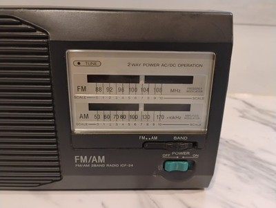 Vintage Sony Fm/am 2 Band Portable Radio Model Icf-24 Ac/dc