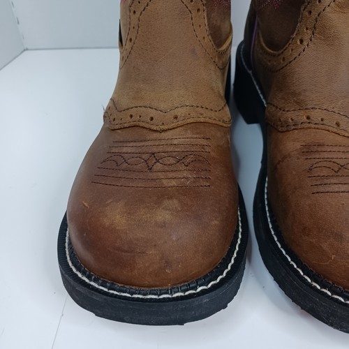 Justin Original Work Boots Gypsy Wanette 8 Inch Steel Toe Boot Women's Size 11 B - Picture 18 of 23