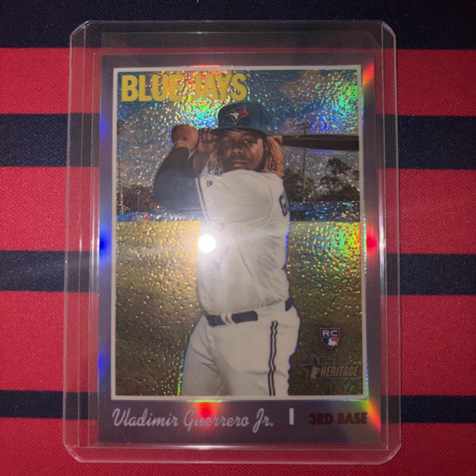 2019 Topps Heritage High Number Vladimir Guerrero Jr. RC Hotbox Purple Chrome