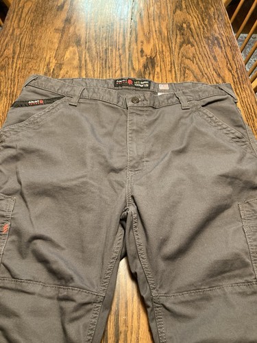 Ariat FR M5 Pantalone Gamba Dritta Grigio 42x30 Cat 2 Cordura Nylon USA Tessuto ECC.! - Foto 3 di 15