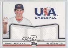 2011 Topps USA Baseball Team Triple Relics 183/240 Cody Poteet #TR-CP 2u3