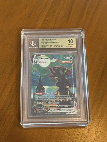 Pokémon Umbreon VMAX Secret Rare Alt Art Holo Evolving Skies 215/203 BGS 10 2021