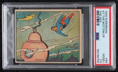 1940 Gum Inc Superman #50 At The Bottom Of The Sea — PSA 2.5