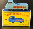 Matchbox Lesney Regular Wheels #60 Morris J2 Pickup - BLK wheels - Repro. Box