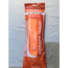 Stepprs Massage Insoles Orange Arch Support Shock Absorption Mens 8 Womens 9 NEW