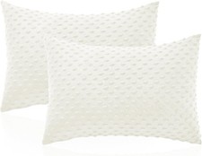 Toddler Pillowcase 13 x 18 Inch, 2 Pack Minky Dot Toddler Pillow Covers with
