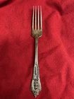 Wallace Sterling Flatware, Rose Point, Dinner Fork, 7 inches